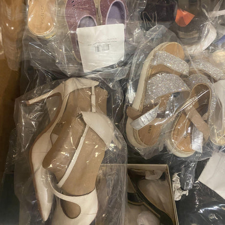 Pallet of Assorted Shoes of Different Brands_Pallet deals ware house